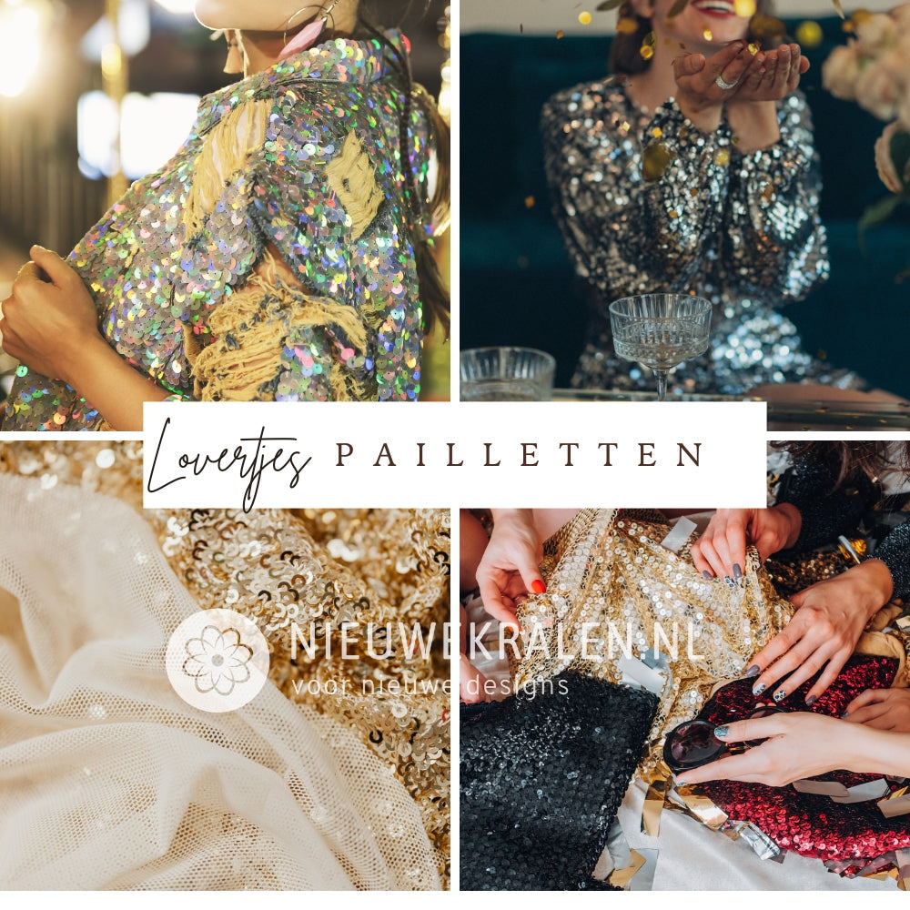 Rekbare Fluweel Stof met Pailletten - Voor Kleding & DIY Projecten - Stoffen Online Rekbare Fluweel Stof met Pailletten - Voor Kleding & DIY Projecten - Stoffen Online