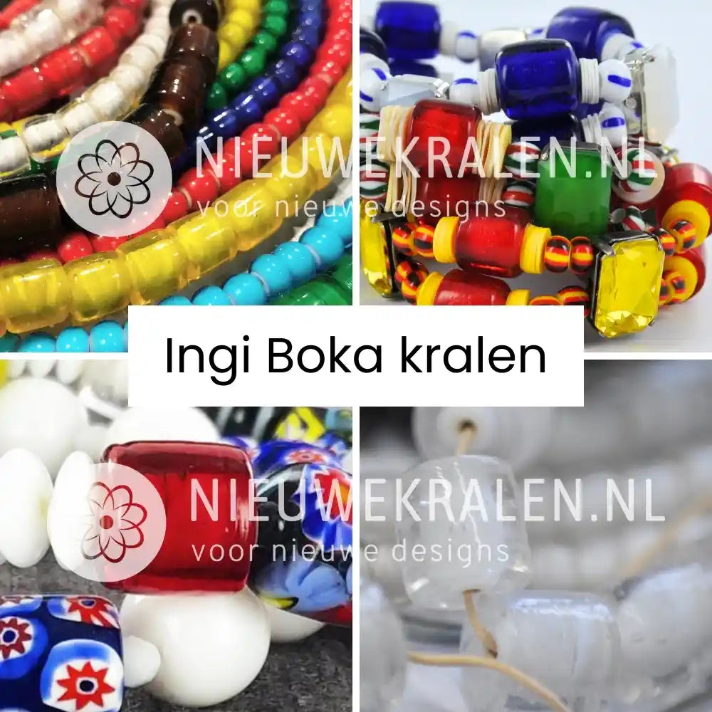 Ingi boka kralen cilinder voor het maken van Surinaamse sieraden inspiratie sieraden maken