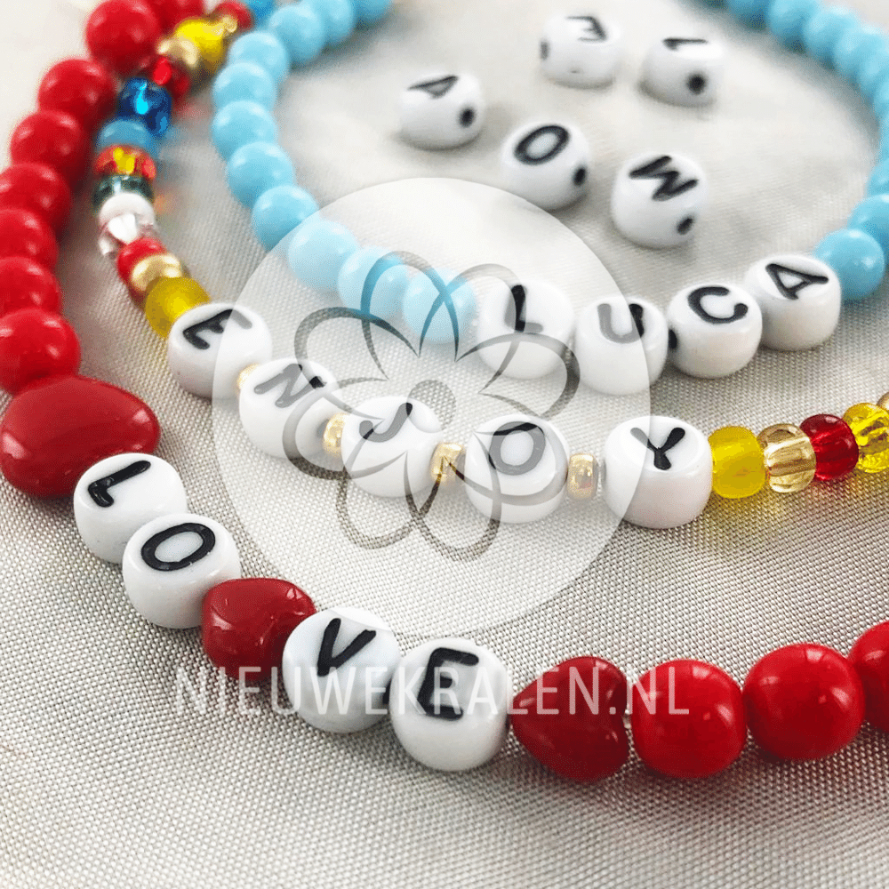Letterkralen glas 6mm rond inspiratie