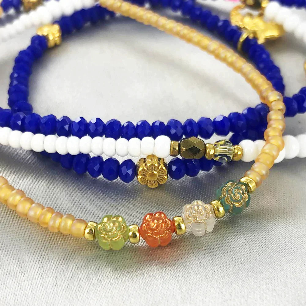 Bloemetjes kralen van kunststof 5mm inspiratie Nieuwekralen.nl