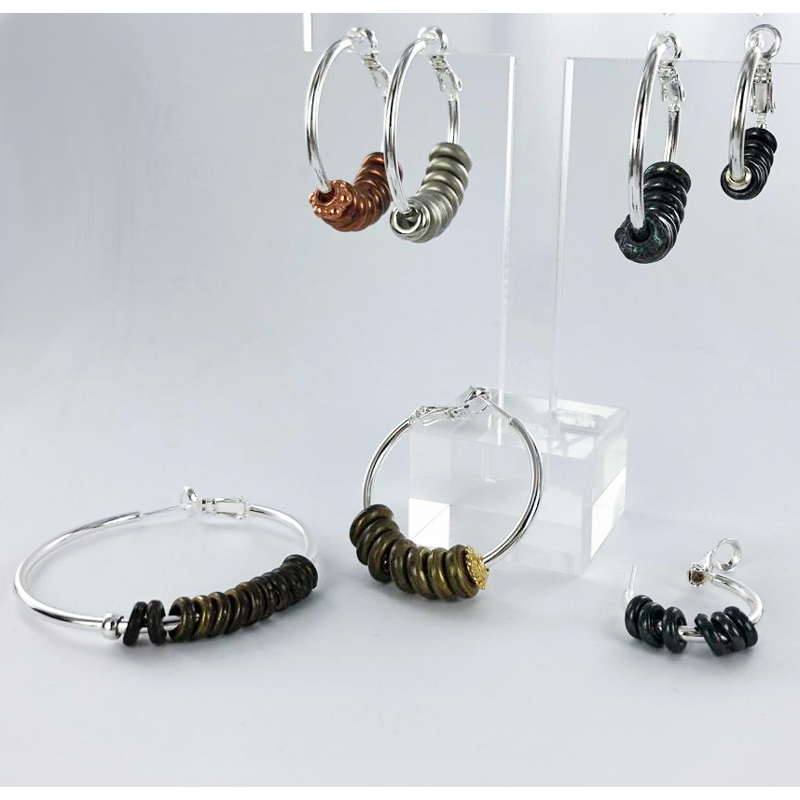 Oorbellen 30mm ronde creolen rosé goud per 2 stuks - NieuweKralen