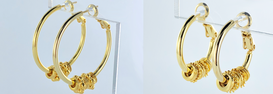Gesloten ring rond 10mm verguld per 3 stuks