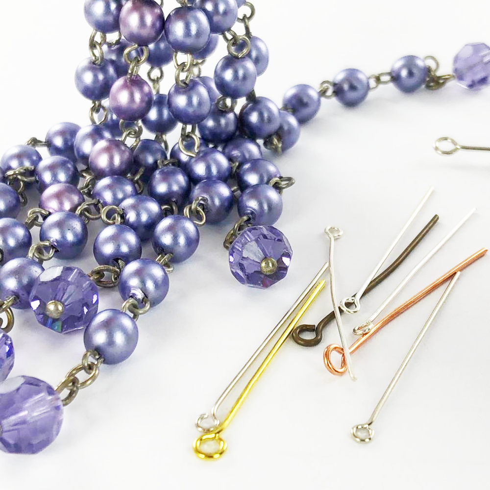 Kettelstiften 26mm x 0,8mm zwart per 5 stuks