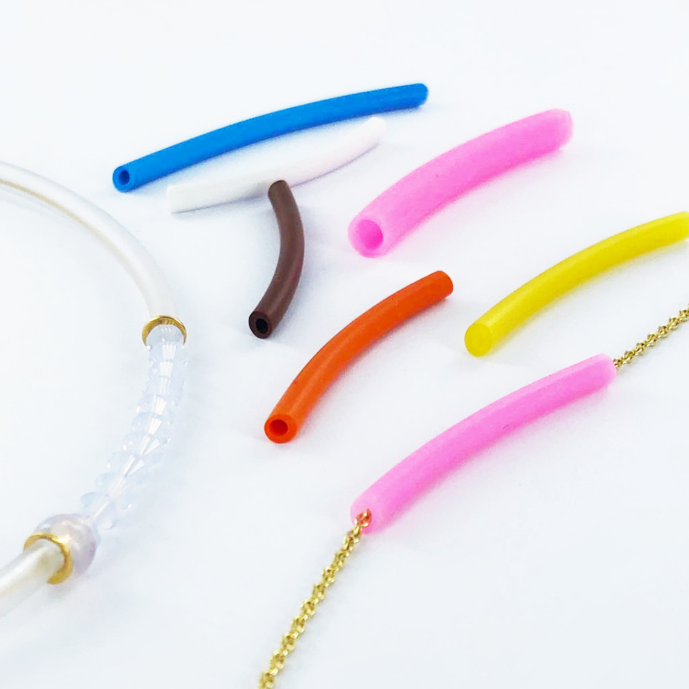 PVC rijgsnoer rond 5,5mm oranje per 1 meter