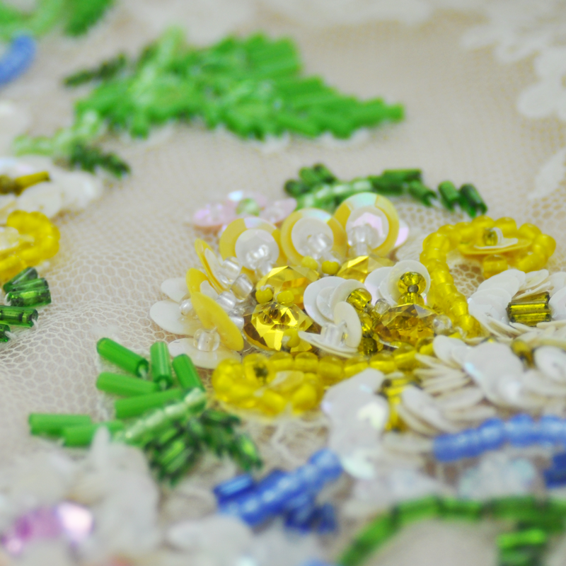 Staafjes kralen bugle beads 9mm groen