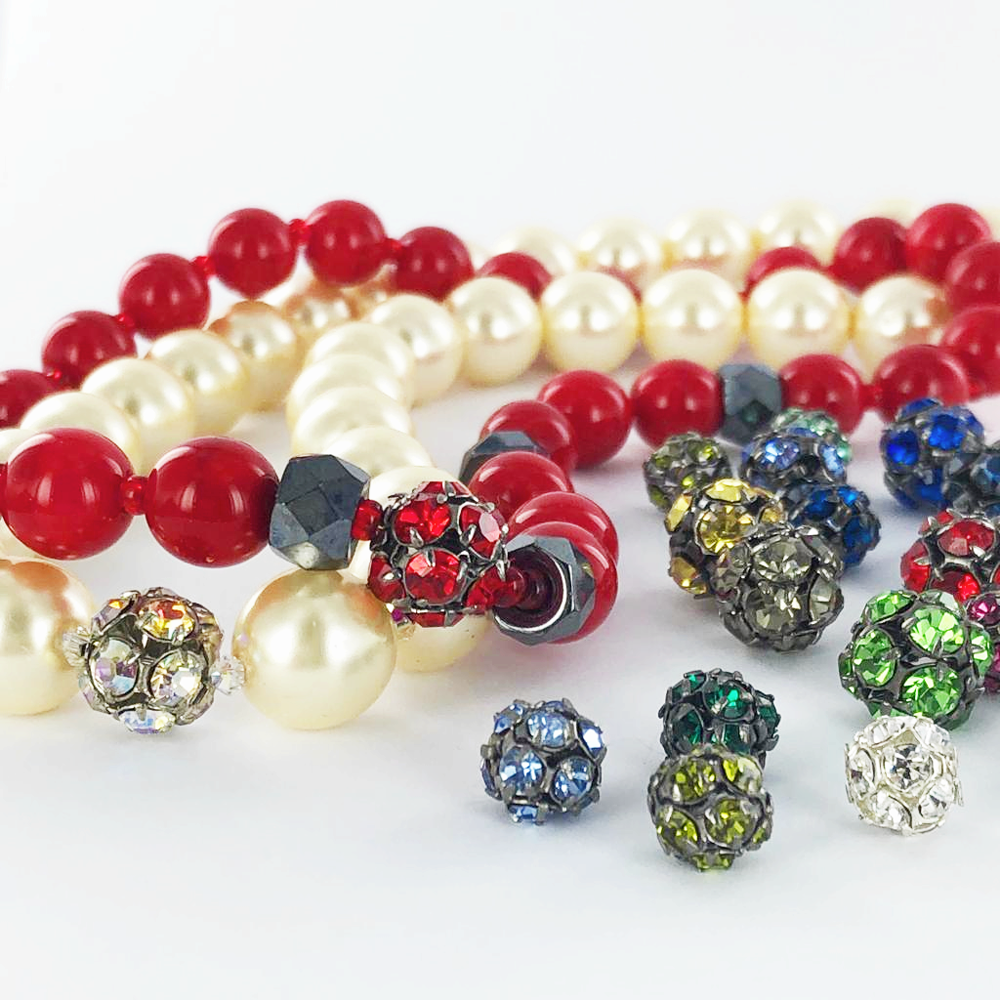 Strass kralen Preciosa 8mm rond inspiratie Nieuwekralen.nl