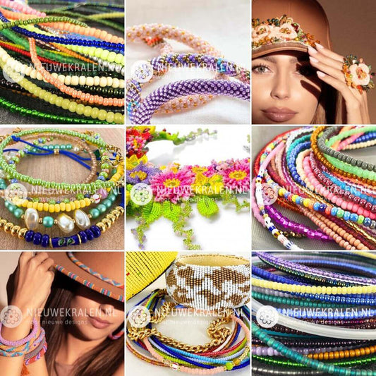 Rocailles kralen inspiratie. Sieraden, beadweaving & kleurcombinaties