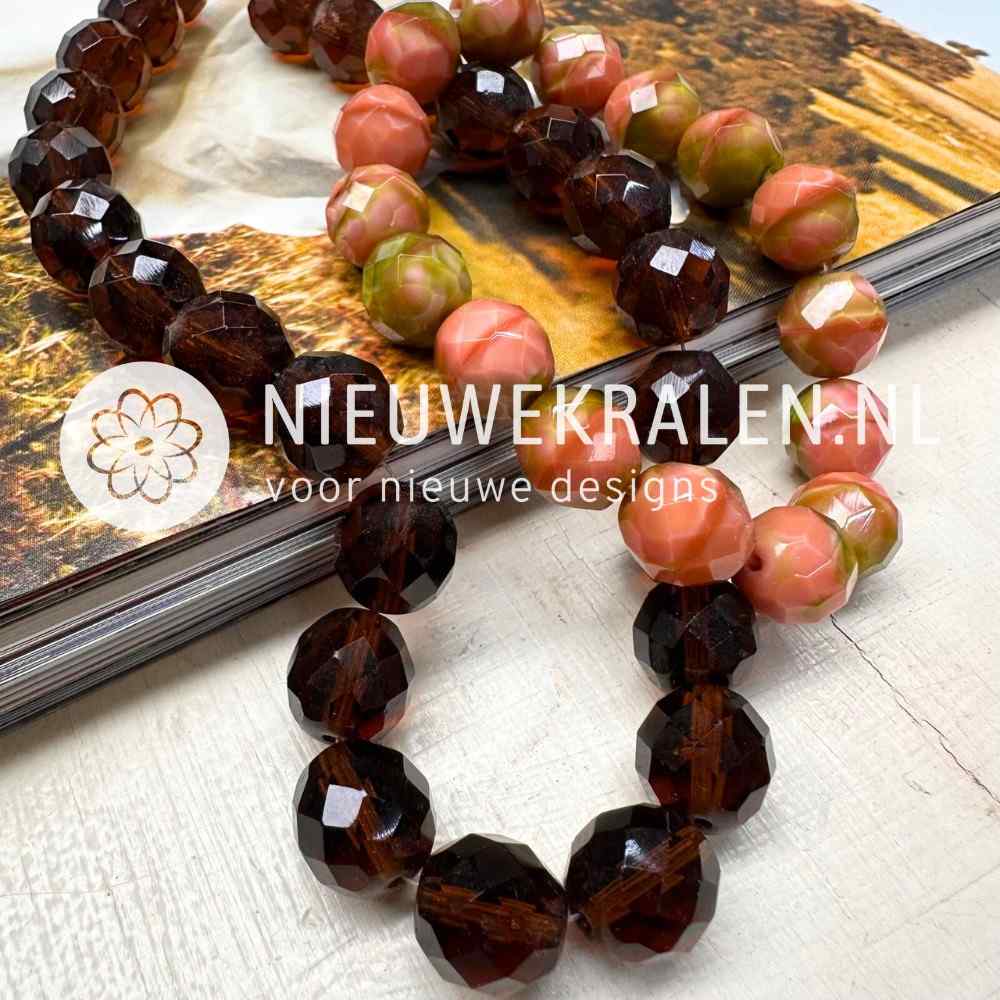 Inspiratie met Tsjechische facet kralen 12 mm – Fire Polished glaskralen van Preciosa