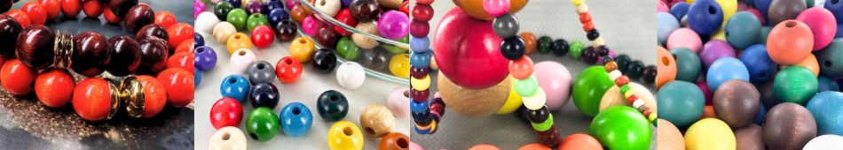 Ronde houten kralen in diverse kleuren en maten voor sieraden en accessoires