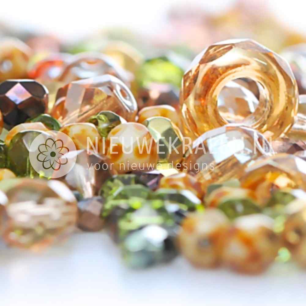 Tsjechische facet kralen – Fire Polished glaskralen van Preciosa in verschillende maten en vormen van 3 mm tot 20 mm, met prachtige glans en afwerking.