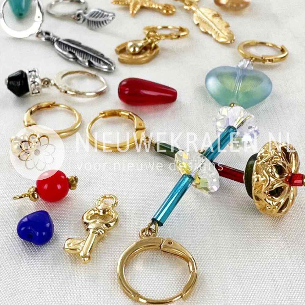 Creolen 12mm met oogje - inspiratie zelf oorbellen maken met onderdelen