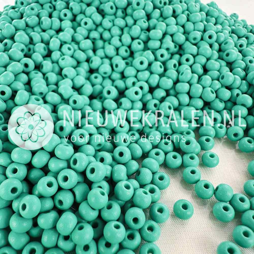 Preciosa rocailles PermaLux sea green matt 6/0 (4 mm)