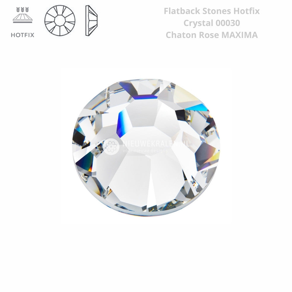 Hotfix steentjes Crystal SS16 Preciosa Chaton Rose Maxima