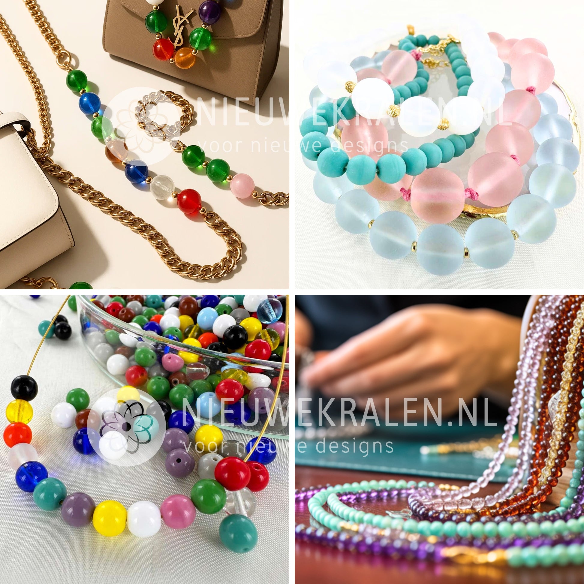 Inspiratie met Pressed Beads glaskralen – kleurrijke sieraden en armbanden gemaakt met Tsjechische kralen.