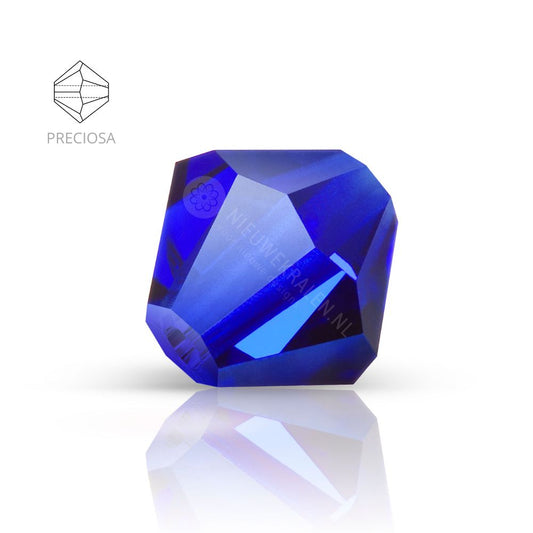 Preciosa bicone kralen 4 mm Cobalt Blue (30240) - kristal kralen in een rijke, diep kobaltblauwe kleur