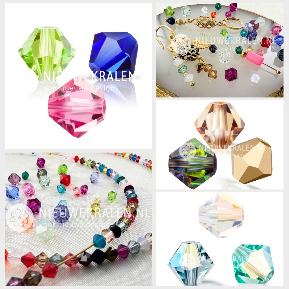 Inspiratie sieradenontwerp met Preciosa bicone kristal kralen