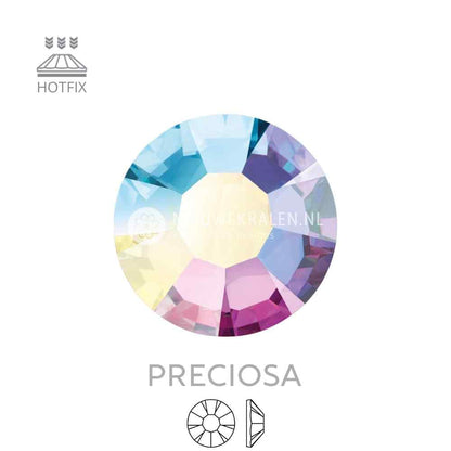 Preciosa Hotfix Chaton Rose Maxima SS16 Crystal AB plaksteentjes