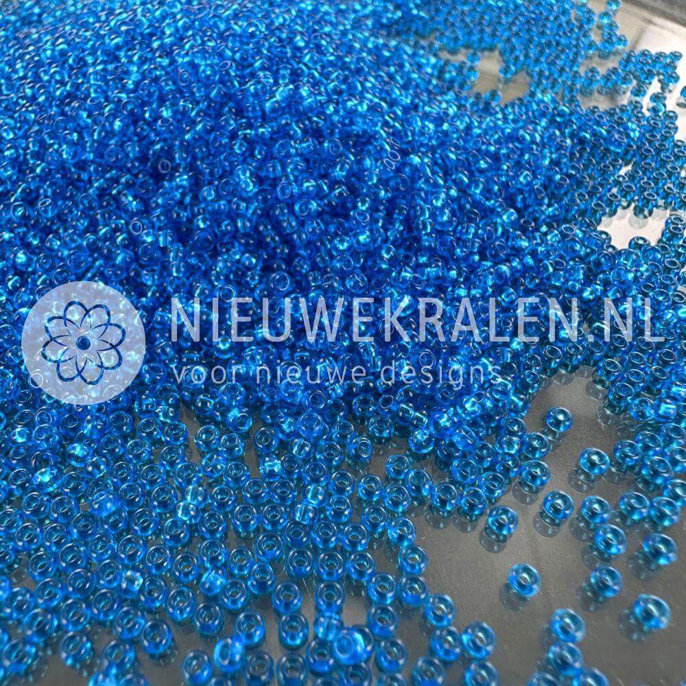 Preciosa rocailles 11/0 aquamarine 2 mm Tsjechische glaskralen blauw