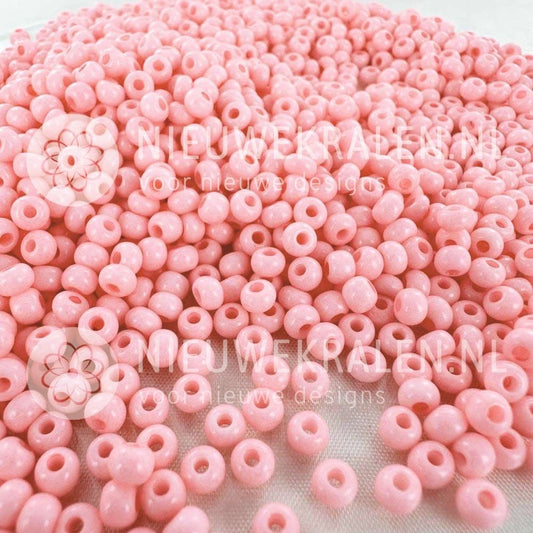 Preciosa rocailles 6/0 (4 mm) Baby Pink - per 10 gram