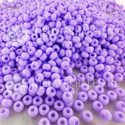 Preciosa rocailles 6/0 Violet Lilac (03223) – Lila paarse Tsjechische seed beads en borduurkralen van ca. 4 mm
