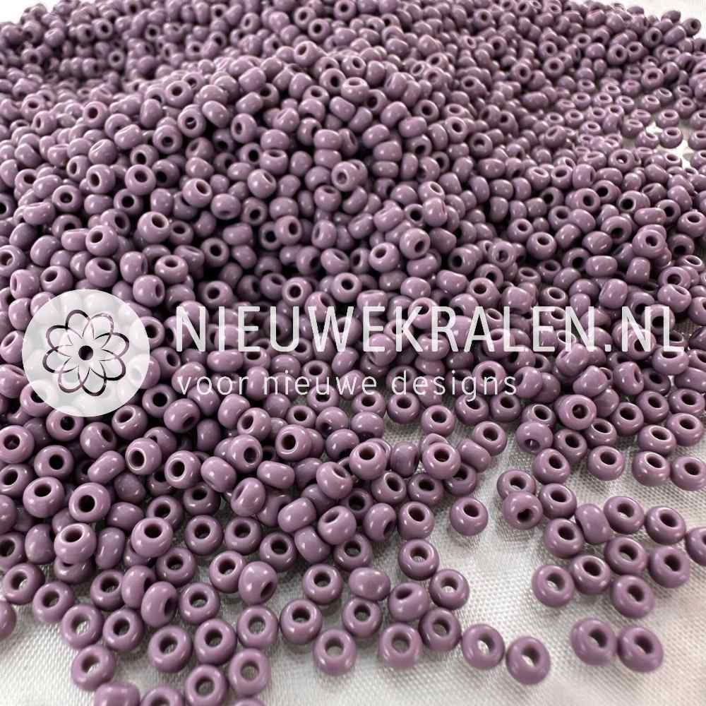 Preciosa rocailles 8/0 (3mm) opaque violet zacht paars – topkwaliteit Tsjechische glaskralen voor sieraden en borduren