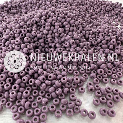 Preciosa rocailles 8/0 (3mm) opaque violet zacht paars – topkwaliteit Tsjechische glaskralen voor sieraden en borduren
