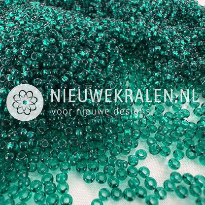 Preciosa rocailles 8/0 (3mm) petrolgroen – topkwaliteit Tsjechische glaskralen voor sieraden en borduren