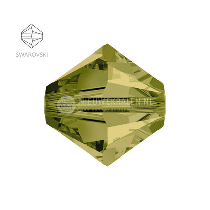 Swarovski bicone kralen 4 mm Khaki 550 (5328)