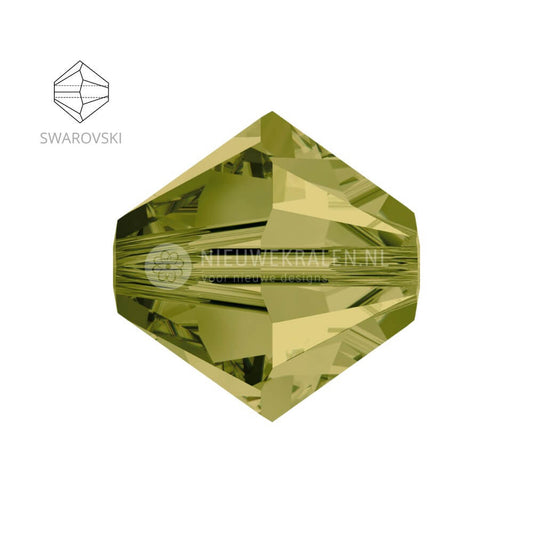 Swarovski bicone kralen 4 mm Khaki 550 (5328)