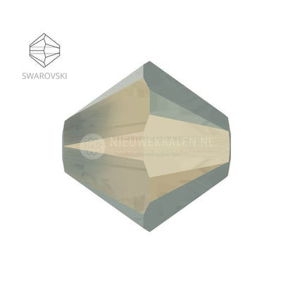 Swarovski bicone kralen 4 mm Light Grey Opal 383 (5328)