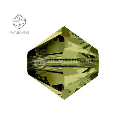 Swarovski bicone kralen 4 mm Olivine 228 (5328)
