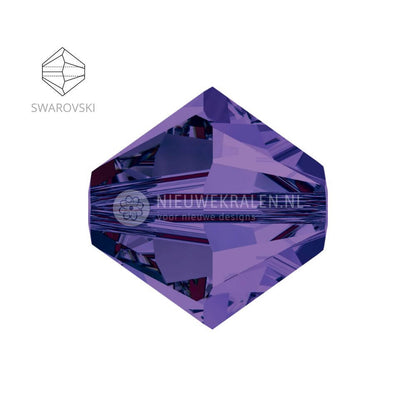 Swarovski bicone kralen 4 mm Purple Velvet 277 (5328)