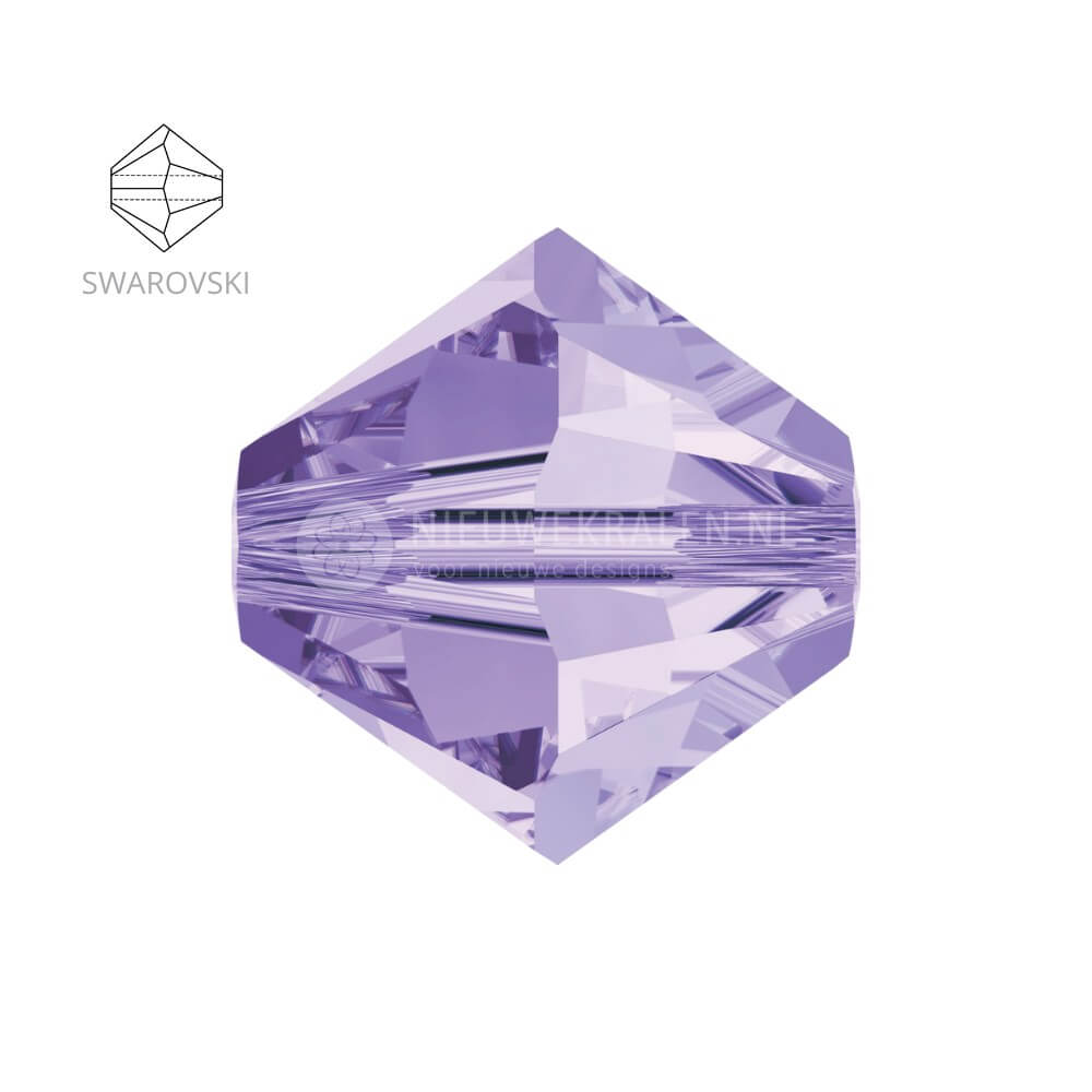 Swarovski bicone kralen 4 mm Tanzanite 539 (5328)