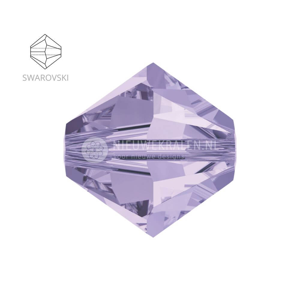 Swarovski bicone kralen 4 mm Violet 371 (5328)