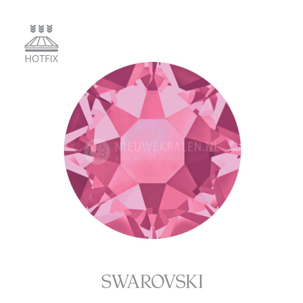 Swarovski hotfix stenen SS16 Rose (209)