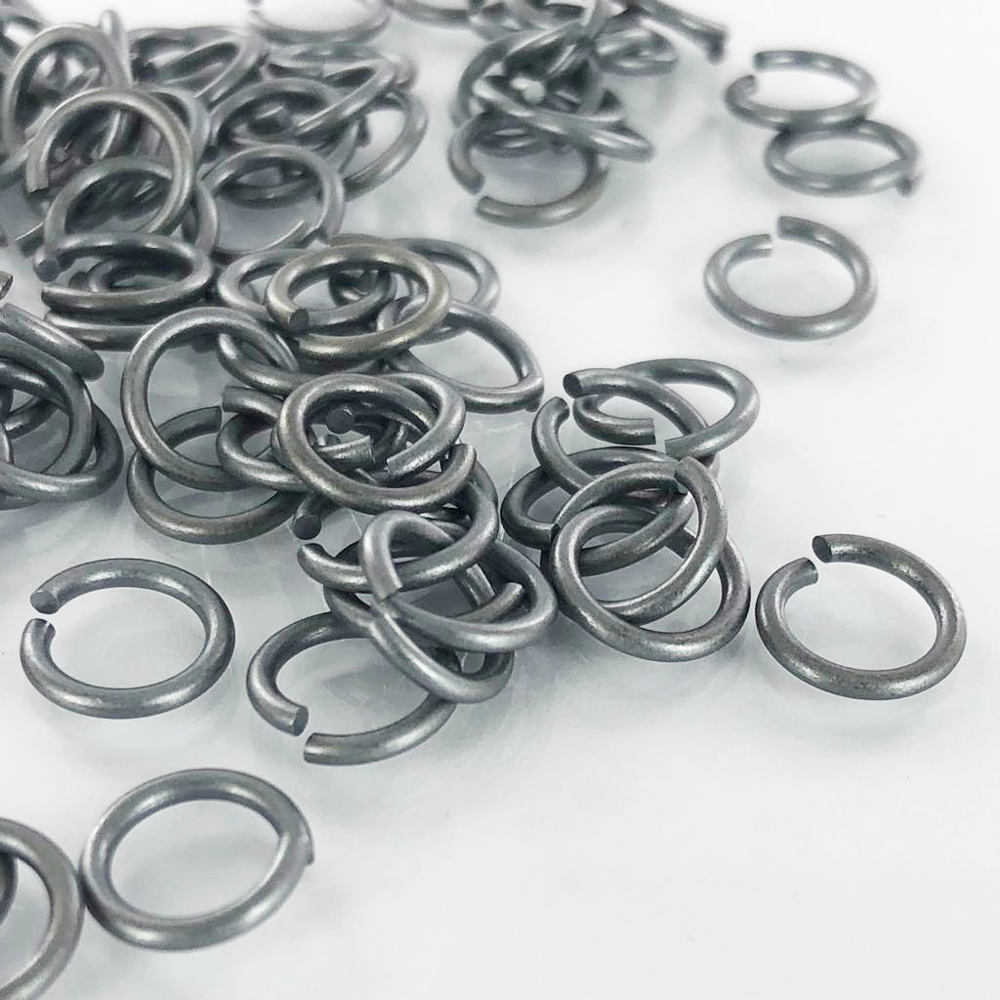 Aanbuigringen jumprings 8,2mm x 1,2mm antiek zilver per 5 stuks