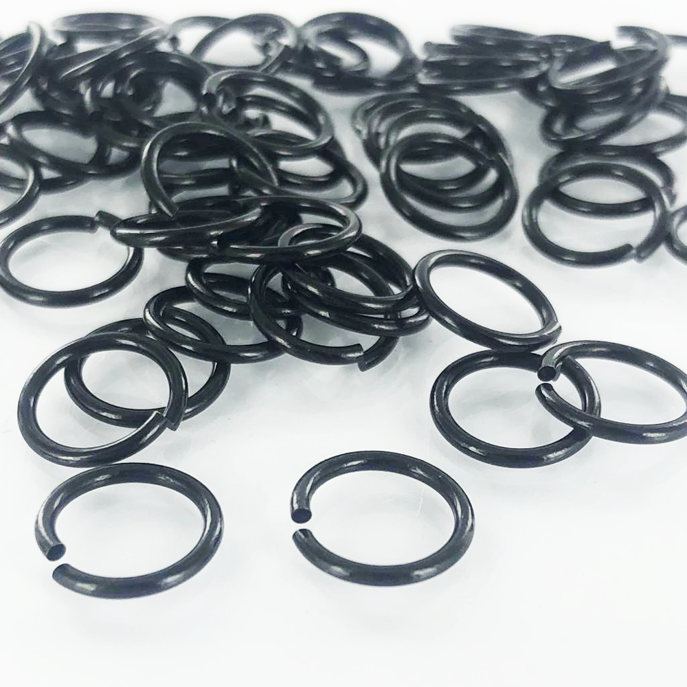 Aanbuigringen jumprings 10mm x 1,2mm zwart per 1 stuk