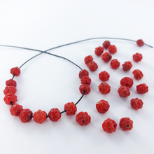 Afbeelding in Gallery-weergave laden, Bloedkoraal imitatie koraal kralen glas rond rood 6mm
