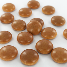 Afbeelding in Gallery-weergave laden, Bouton plaksteen hout bruin 10mm per 2 stuks
