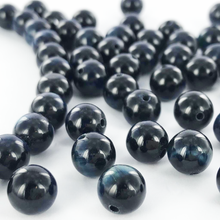 Afbeelding in Gallery-weergave laden, Edelstenen natuursteen kralen Blue Tiger Eye 8mm rond per 1 streng
