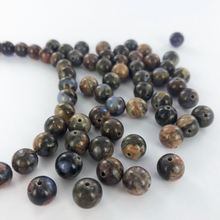 Afbeelding in Gallery-weergave laden, Edelstenen natuursteen kralen Glaucophane 8mm rond per 1 streng
