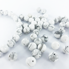 Afbeelding in Gallery-weergave laden, Edelstenen natuursteen kralen Howlite 8mm rond per 1 streng
