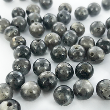 Afbeelding in Gallery-weergave laden, Edelstenen natuursteen kralen Black Labradorite 6mm rond per 1 streng
