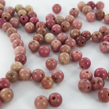 Afbeelding in Gallery-weergave laden, Edelstenen natuursteen kralen Rhodochrosite 4mm rond per 1 streng
