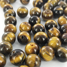 Afbeelding in Gallery-weergave laden, Edelstenen natuursteen kralen Tiger Eye AB 8mm rond per 1 streng
