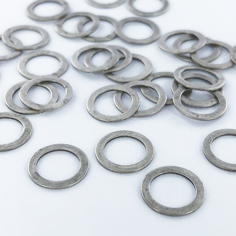 Gesloten ring rond 10mm antiek zilver per 3 stuks