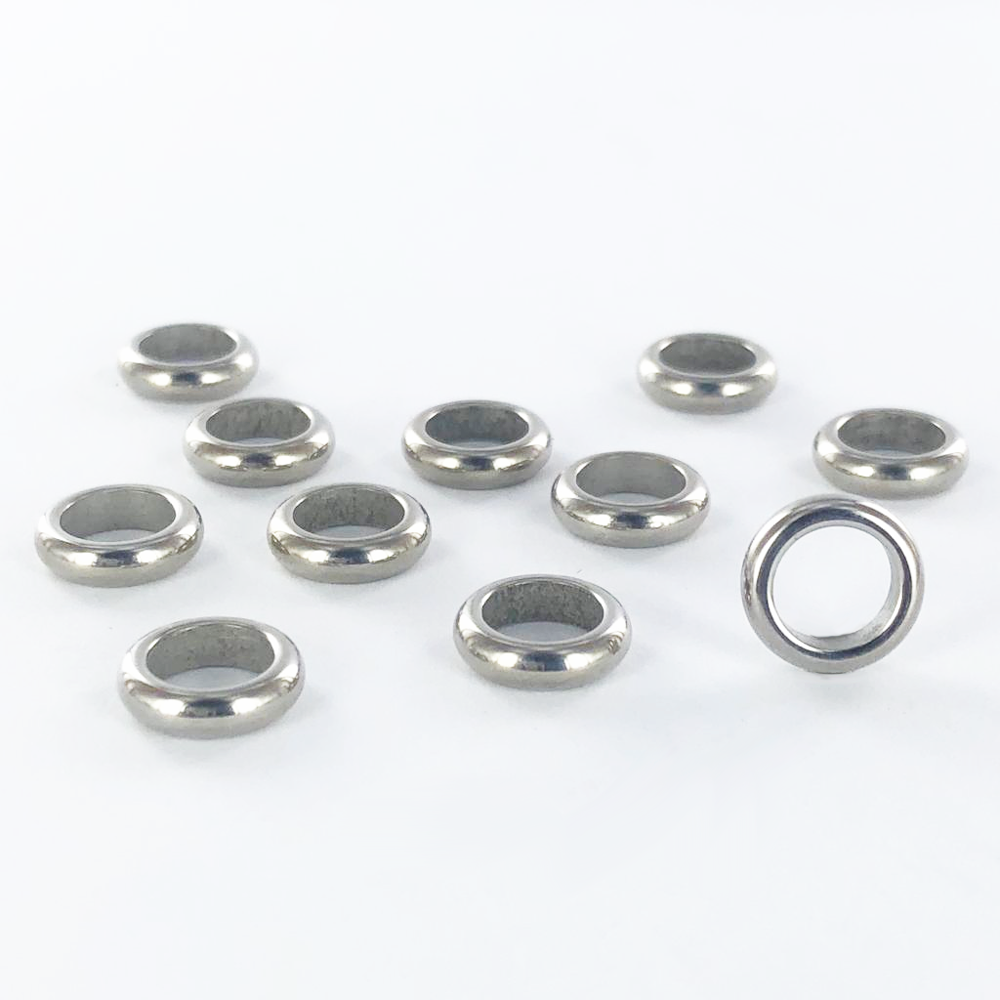 Gesloten ringen rond 10mm zilver per 1 stuk