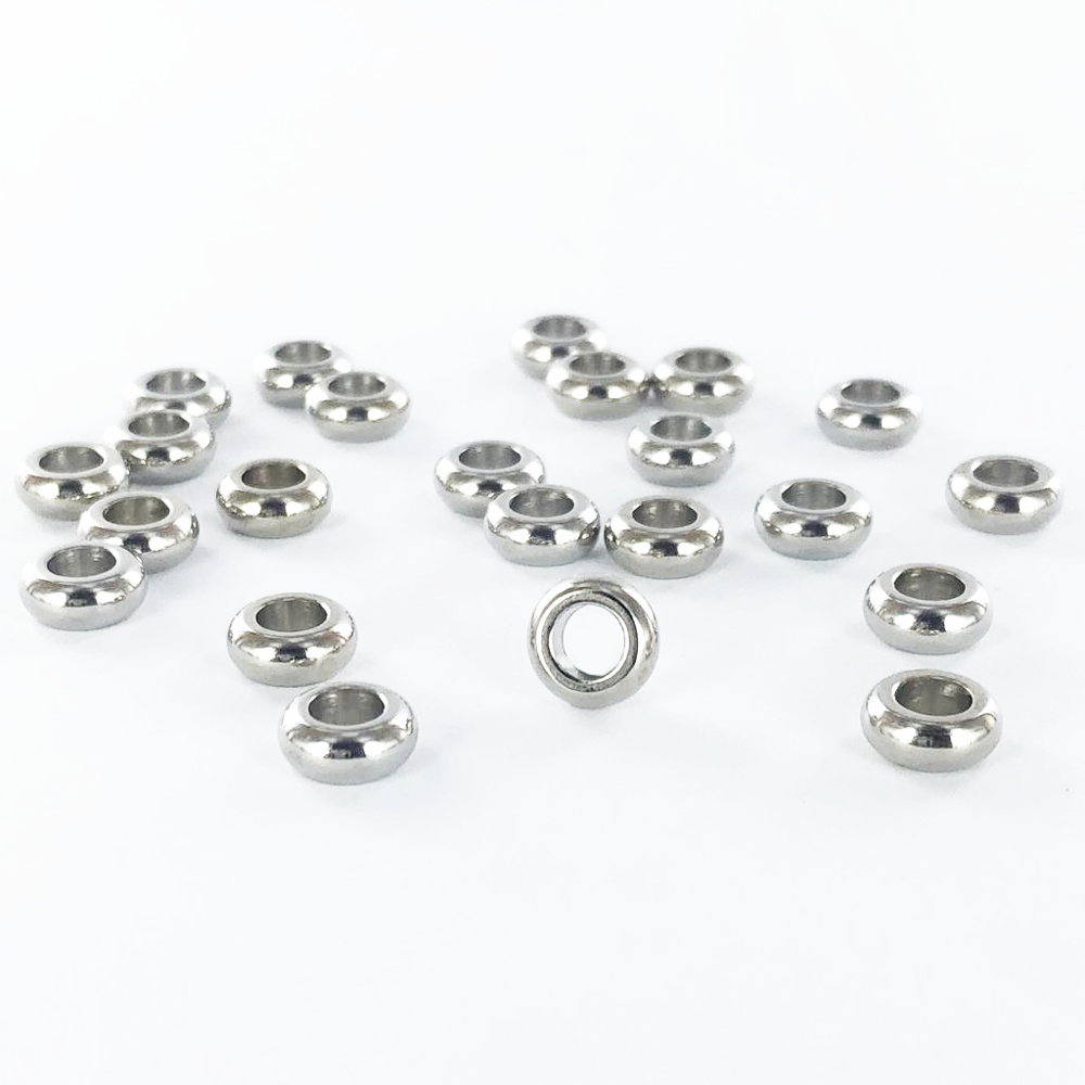 Gesloten ringen rond 7mm zilver per 1 stuk