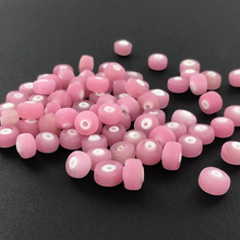 Afbeelding in Gallery-weergave laden, Glaskralen cilinder 7mm mat roze per 10 gram

