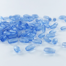 Afbeelding in Gallery-weergave laden, Glaskralen ovaal 10mm blauw per 10 stuks
